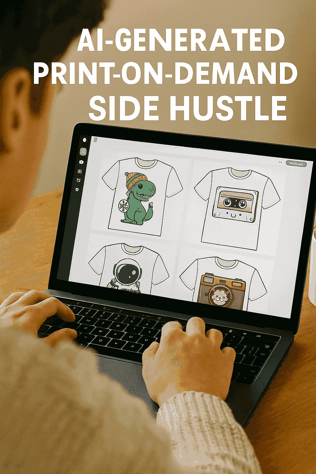 ai print on demand side hustle