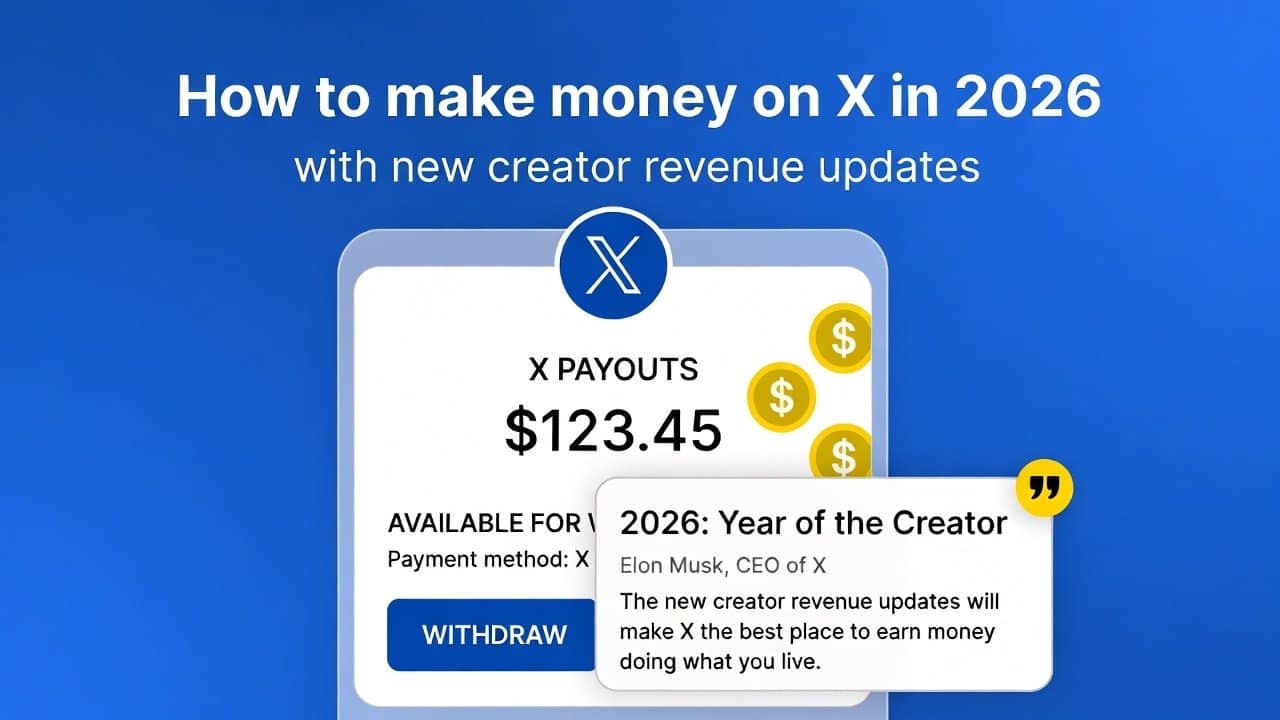 how to make money on X 2026