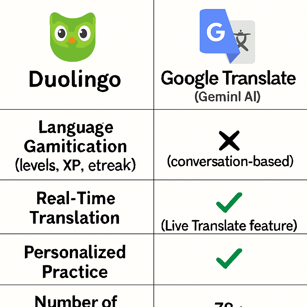 Duolingo বনাম Google Translate তুলনামূলক দিক | কীভাবে Google Translate এখন Duolingo-এর প্রতিদ্বন্দ্বী? | TamzidulHaque.com