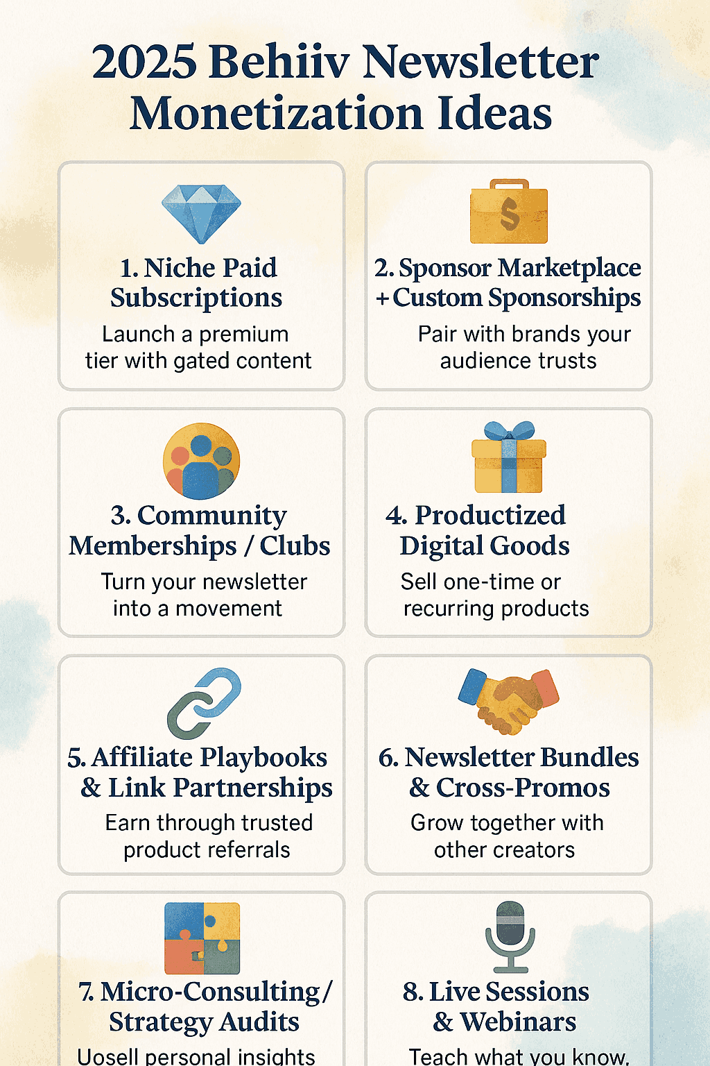behiiv newsletter monetization strategies 2025
