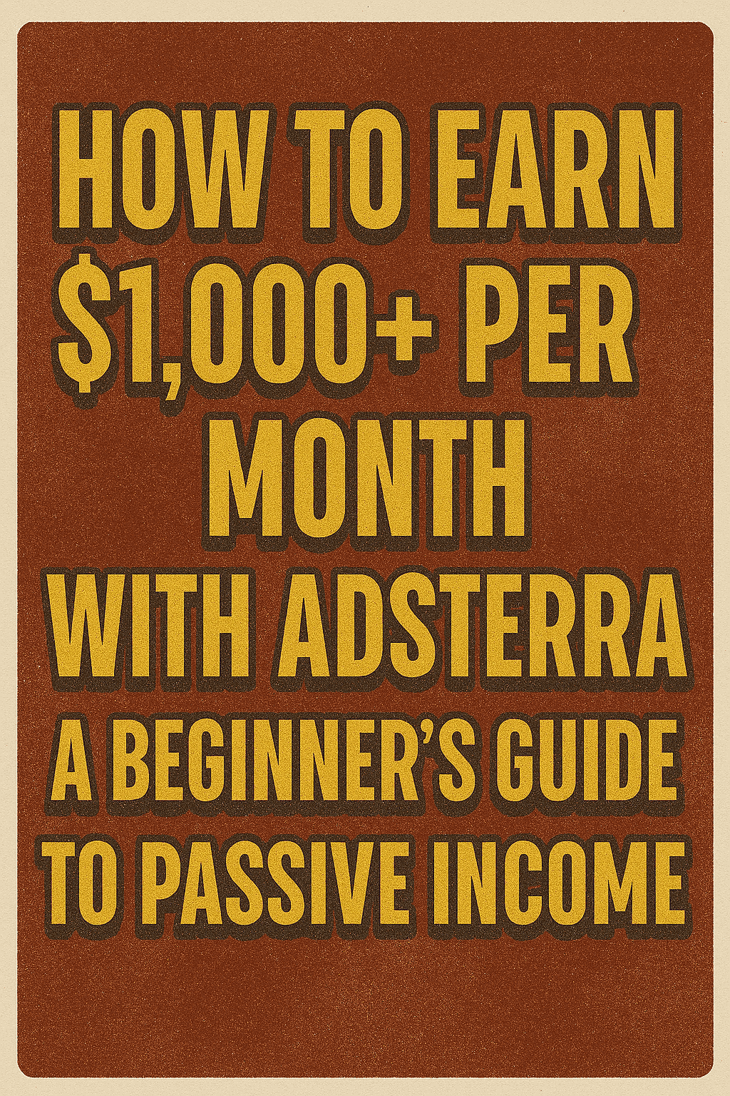 how to earn with Adsterra