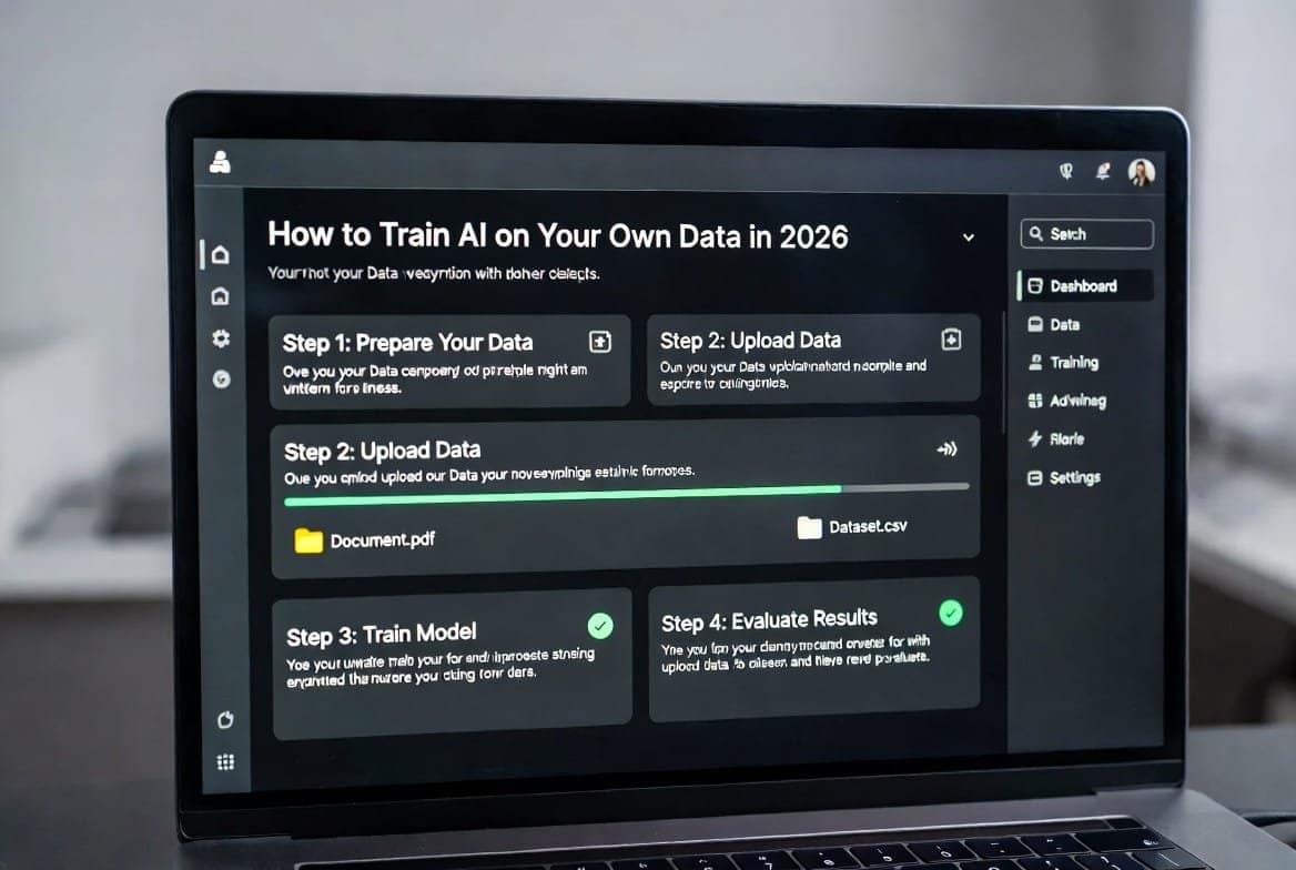 How to Train AI on Your Own Data in 2026 (Step-by-Step for Beginners