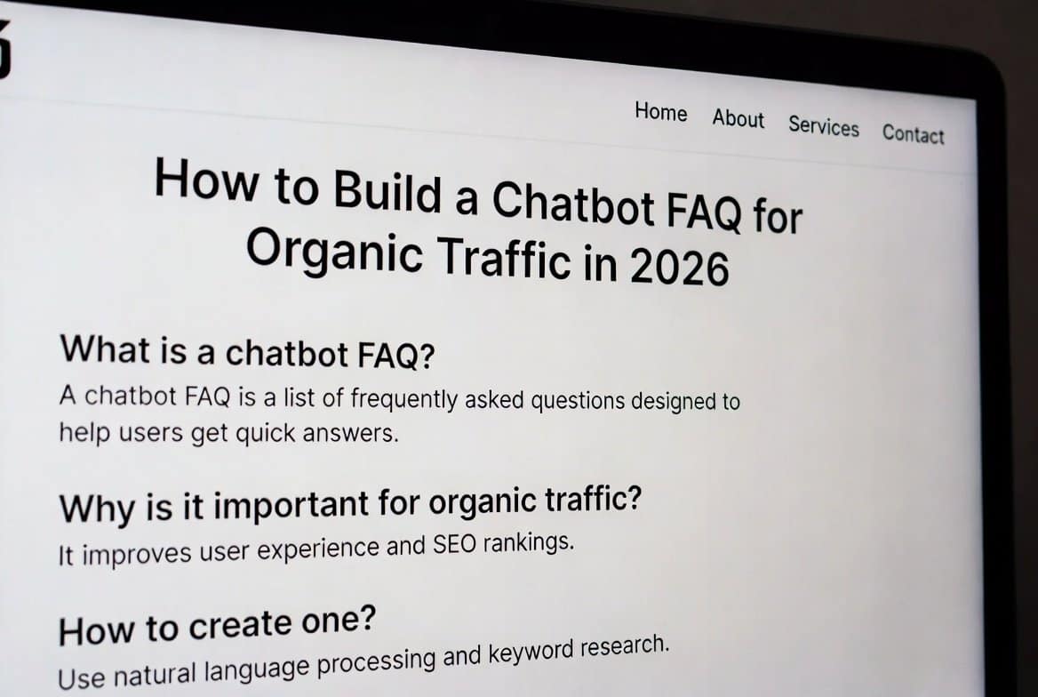 How to Build a Chatbot FAQ for Organic Traffic in 2026