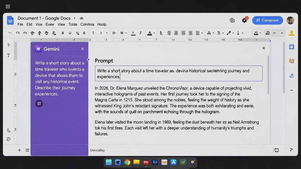 how to use gemini in google docs
