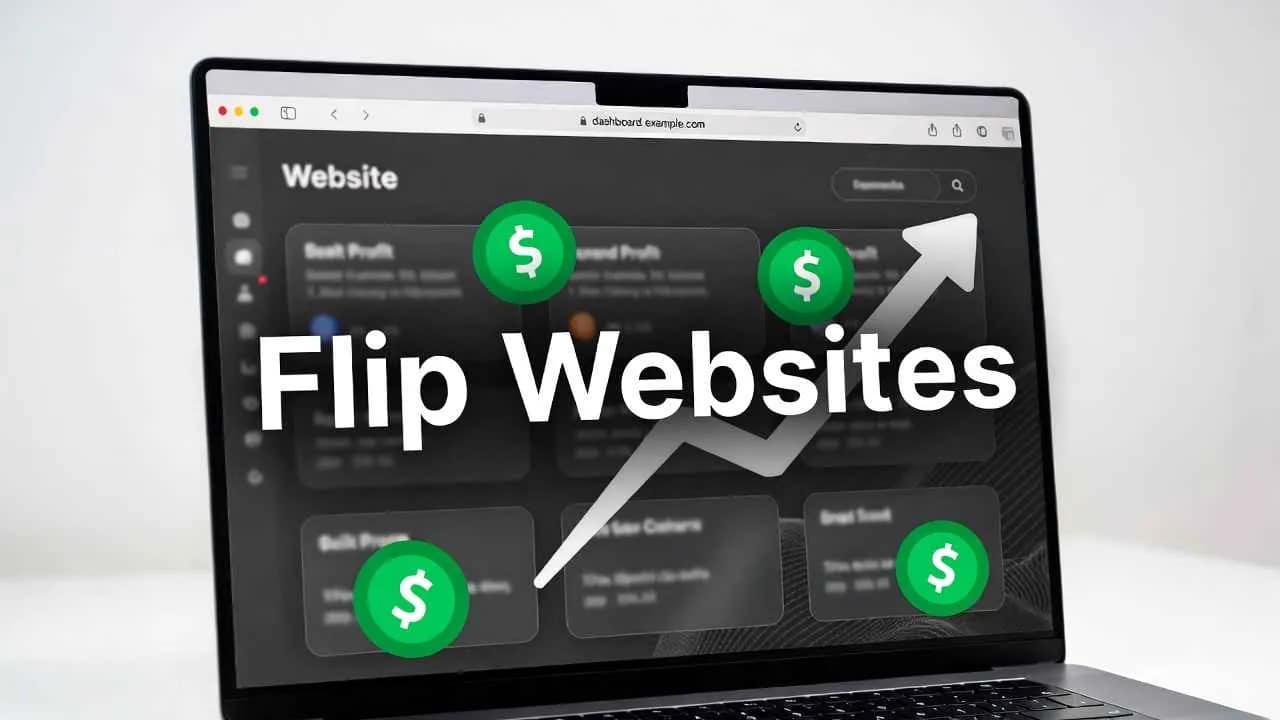 website flipping side hustle