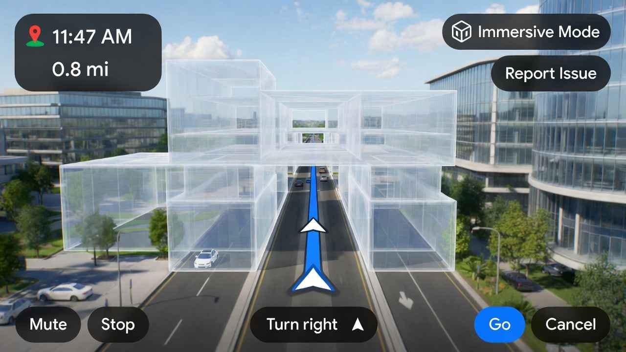 Google Maps Immersive Navigation