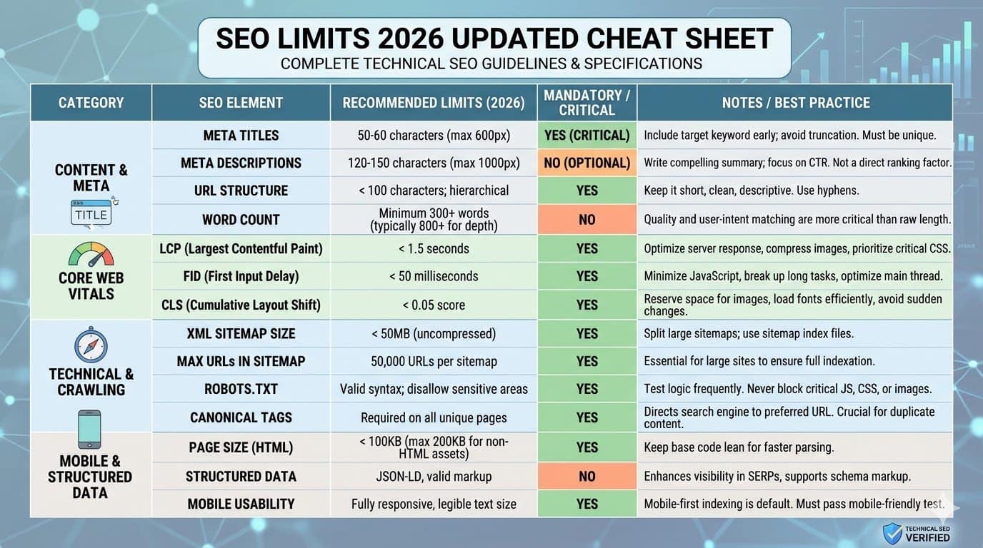 seo limits 2026