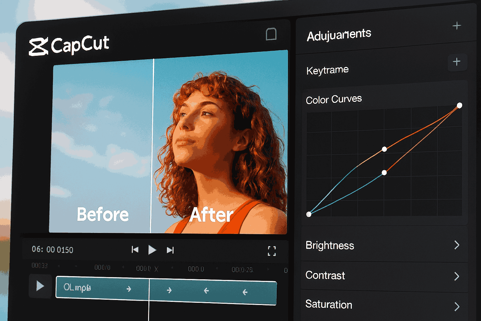 Advanced CapCut techniques 2026 – pro editing interface with keyframes and color grading tools open, ready for viral TikTok videos