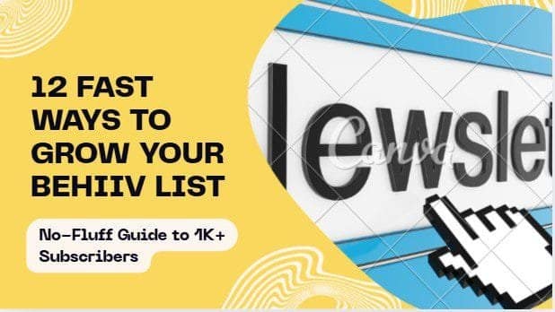 behiiv subscriber growth strategies | 12 Fast Ways to Grow Your Behiiv Subscriber List in 2025: My No-BS Guide to Hitting 1K+ Subs Without the Grind | TamzidulHaque.com behiiv subscriber growth strategies