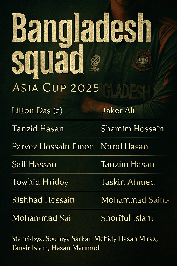Bangladesh Asia cup 2025 | Asia Cup 2025 Cricket: Latest Updates, Schedule, Teams, and What You Need to Know as a Fan | TamzidulHaque.com Bangladesh-Asia-cup-2025