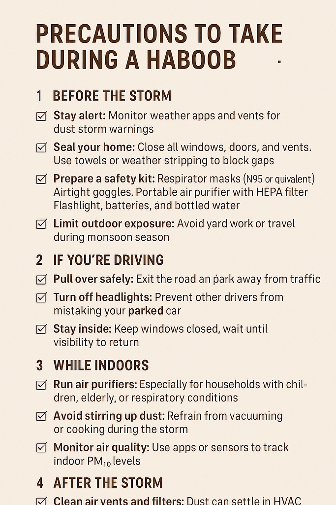 How to stay safe during a haboob 1 | What Is a Haboob? Why It’s Shaking: How to Stay Safe During a Haboob? haboob 2025 Guide | TamzidulHaque.com Precautions to Take During a Haboob