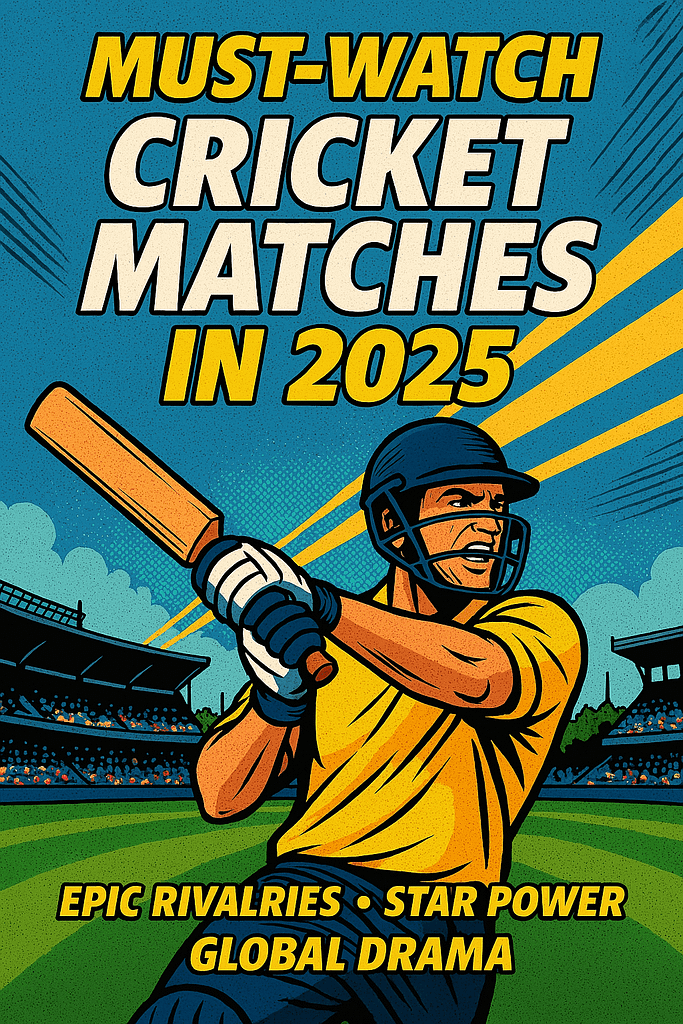 Must Watch Cricket Matches in 2025 | Upcoming Must-Watch Cricket Matches in 2025: Full Schedule, Locations, and Key Highlights for Fans | TamzidulHaque.com Must-Watch Cricket Matches in 2025