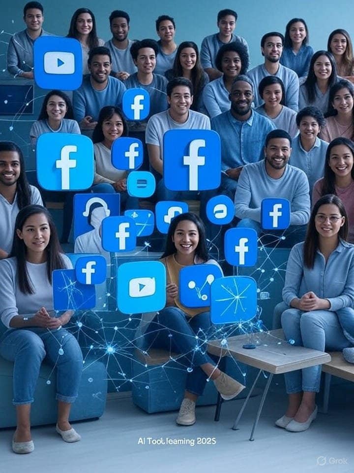 AI Tools Learning on Facebook and YouTube