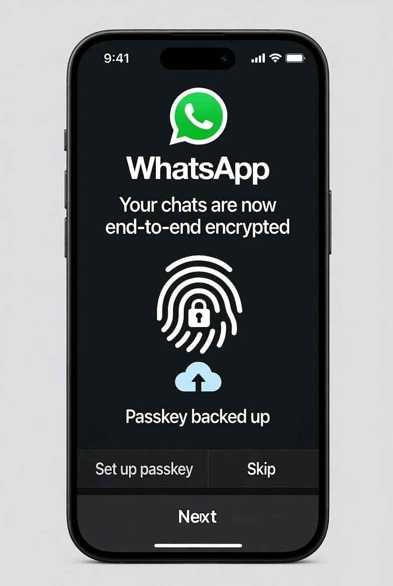 WhatsApp Passkey Backup 2025