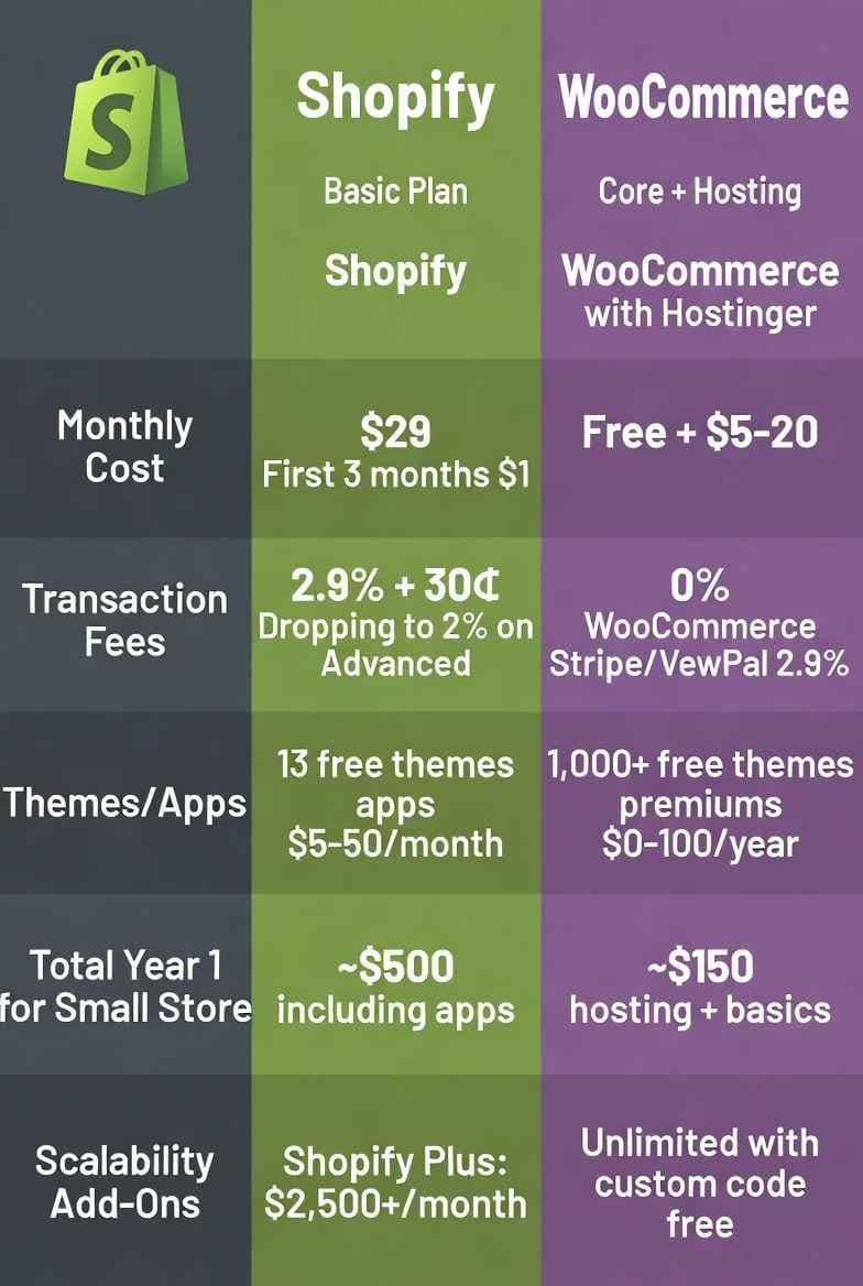 WooCommerce vs Shopify 2025