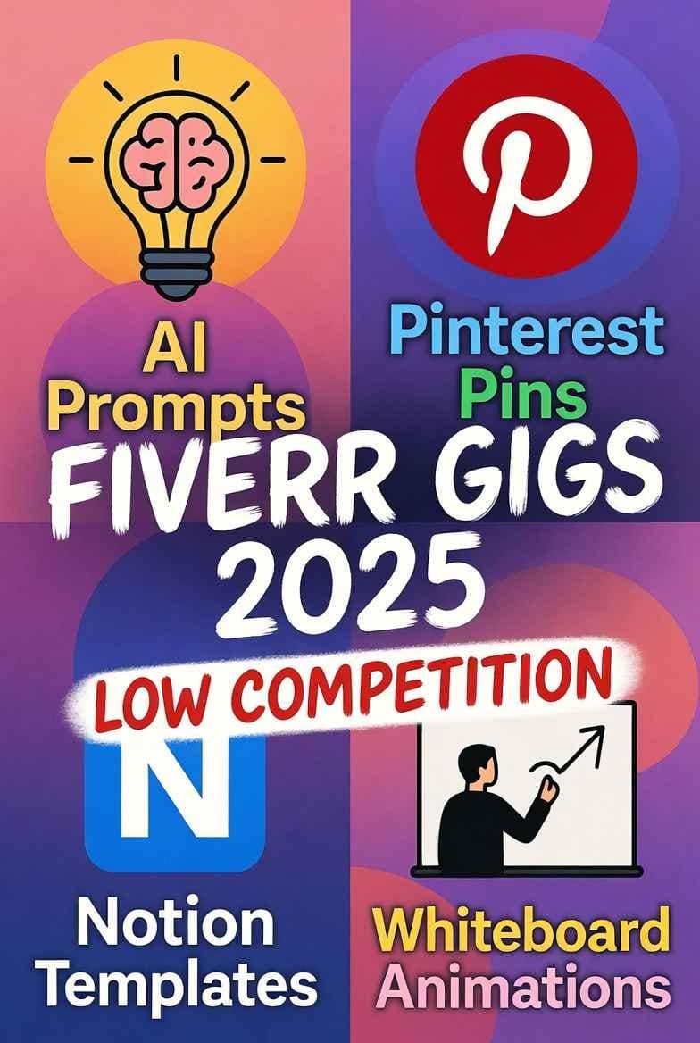 low competition Fiverr gigs 2025