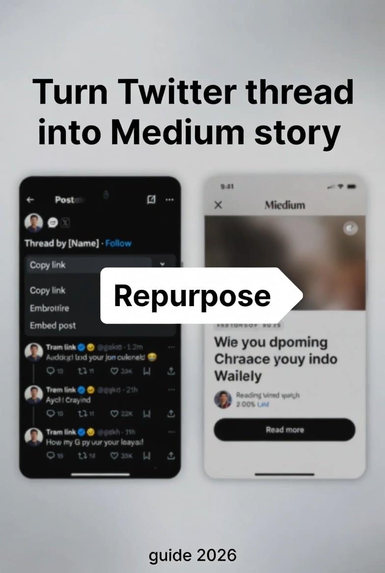 turn twitter thread into medium story | How to Turn Twitter (X) Thread into Medium Story in 2026 – Easy Guide to More Readers & Earnings | TamzidulHaque.com turn twitter thread into medium story