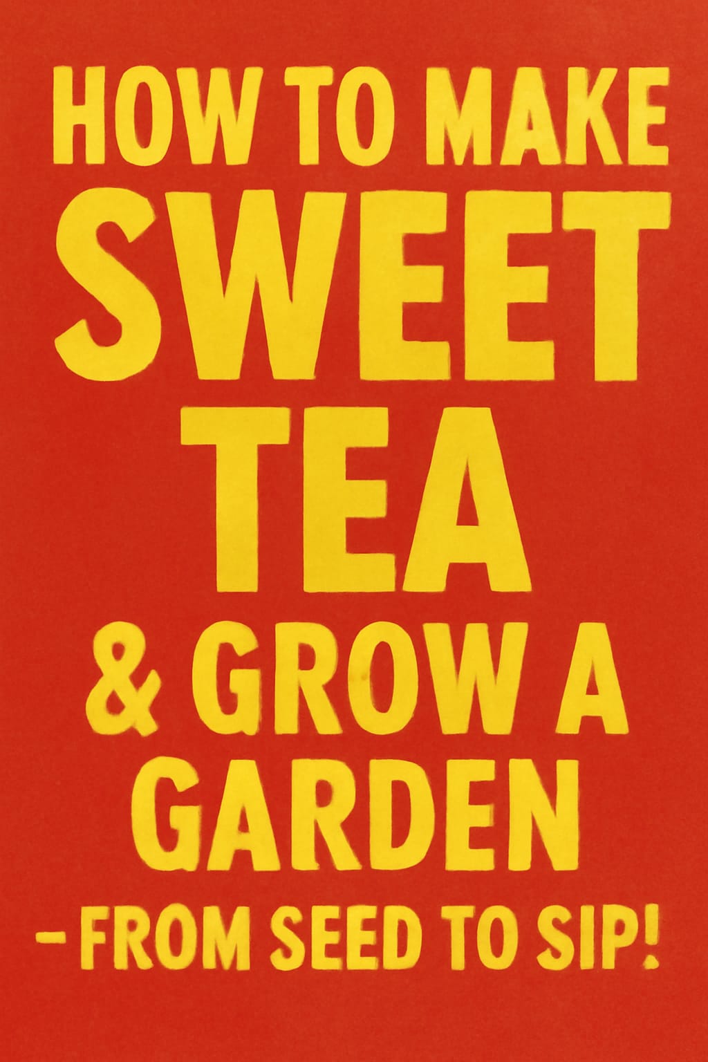 how to make sweet tea