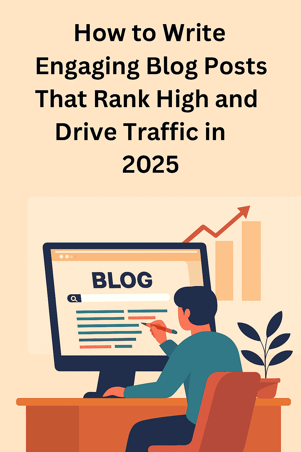 Laptop with blog writing interface, showcasing engaging content creation