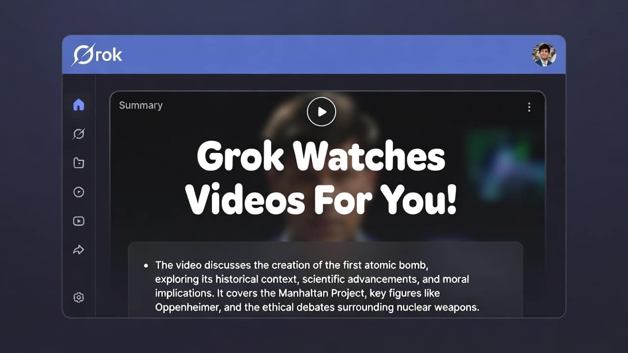 Grok AI video summarizer