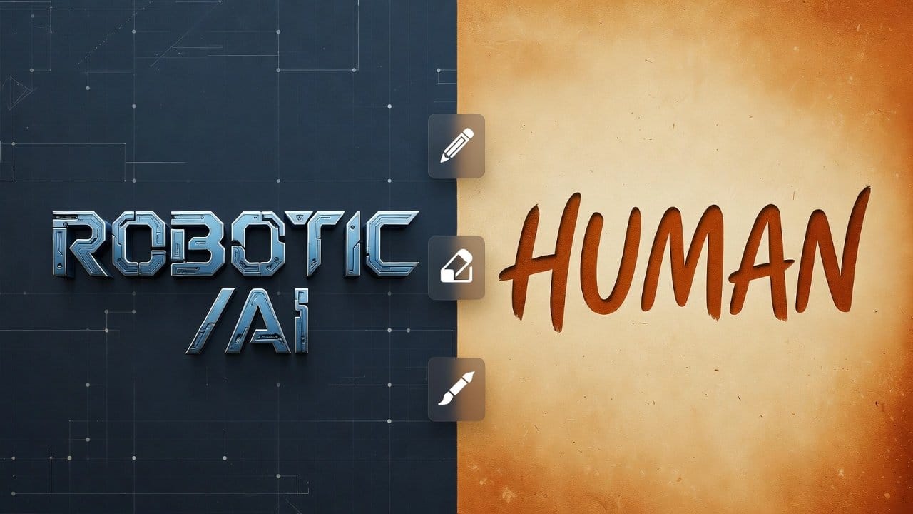 how to make AI content sound human