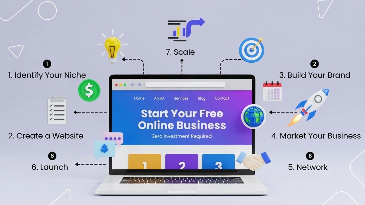 how to start online business free