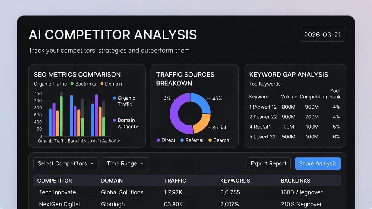 AI tools for competitor analysis