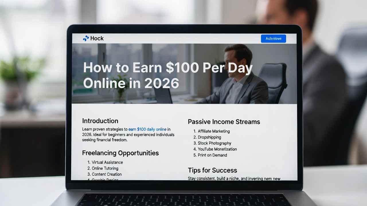 how to earn 100 dollars a day