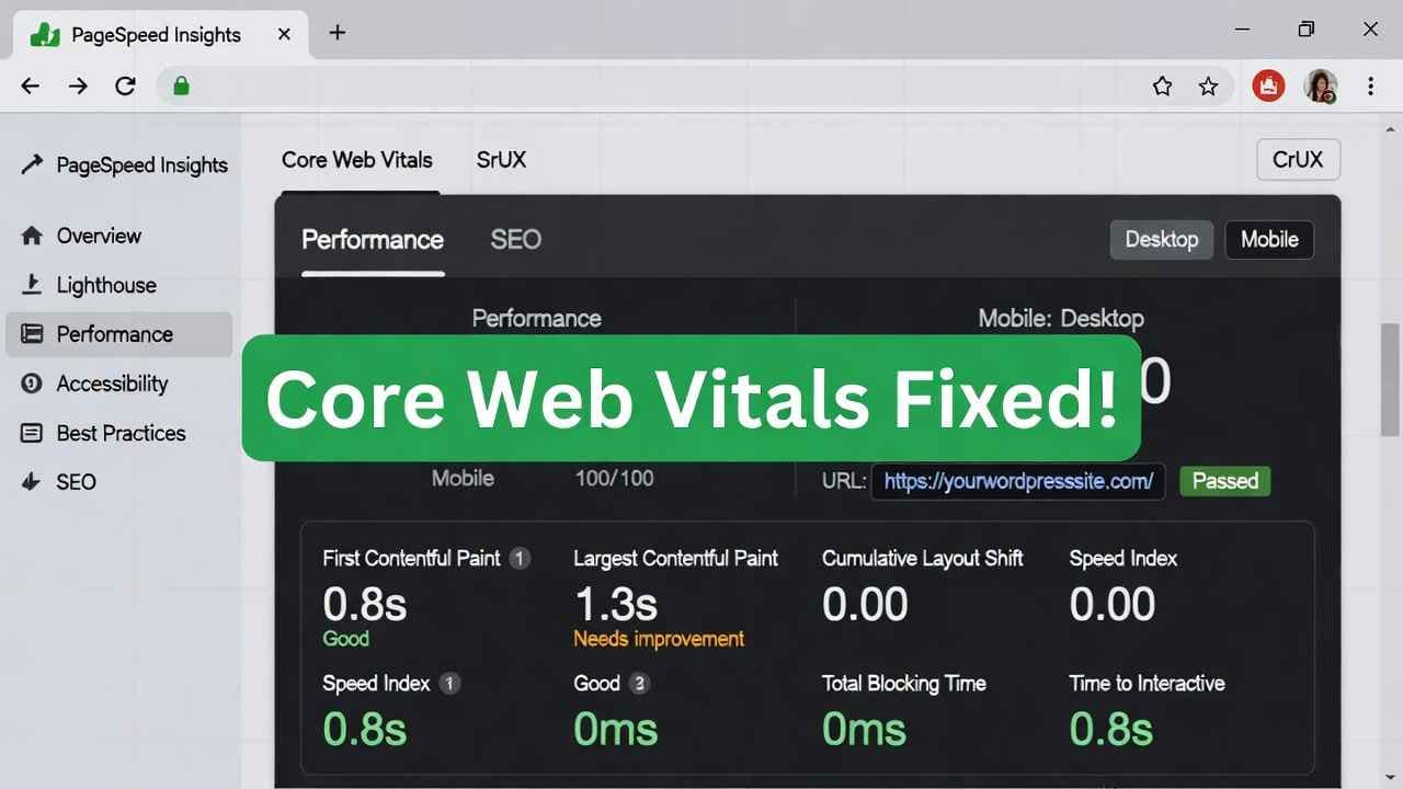 improve core web vitals wordpress