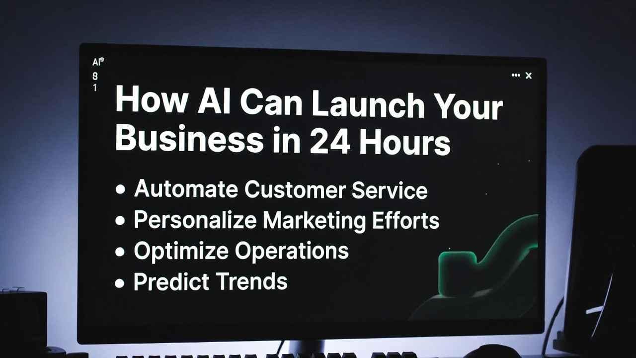 How AI Can Launch Your Business in 24 Hours
